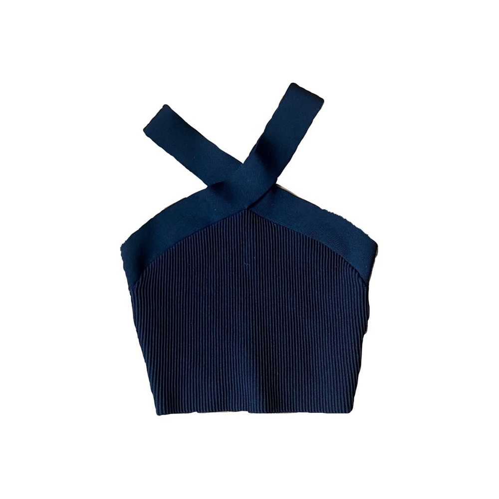 Aritzia Sculpt Knit Criss Cross Cropped Tank▪️